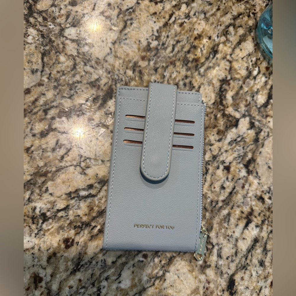 Chic Gray Wallet with Card Slots